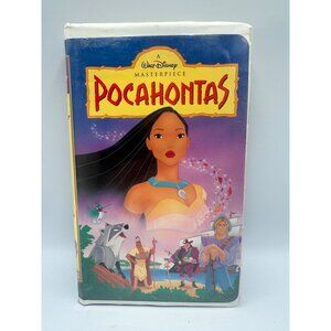 Pocahontas VHS Walt Disney Masterpiece 1995 Animated Film 81 Min Pre-Owned Good